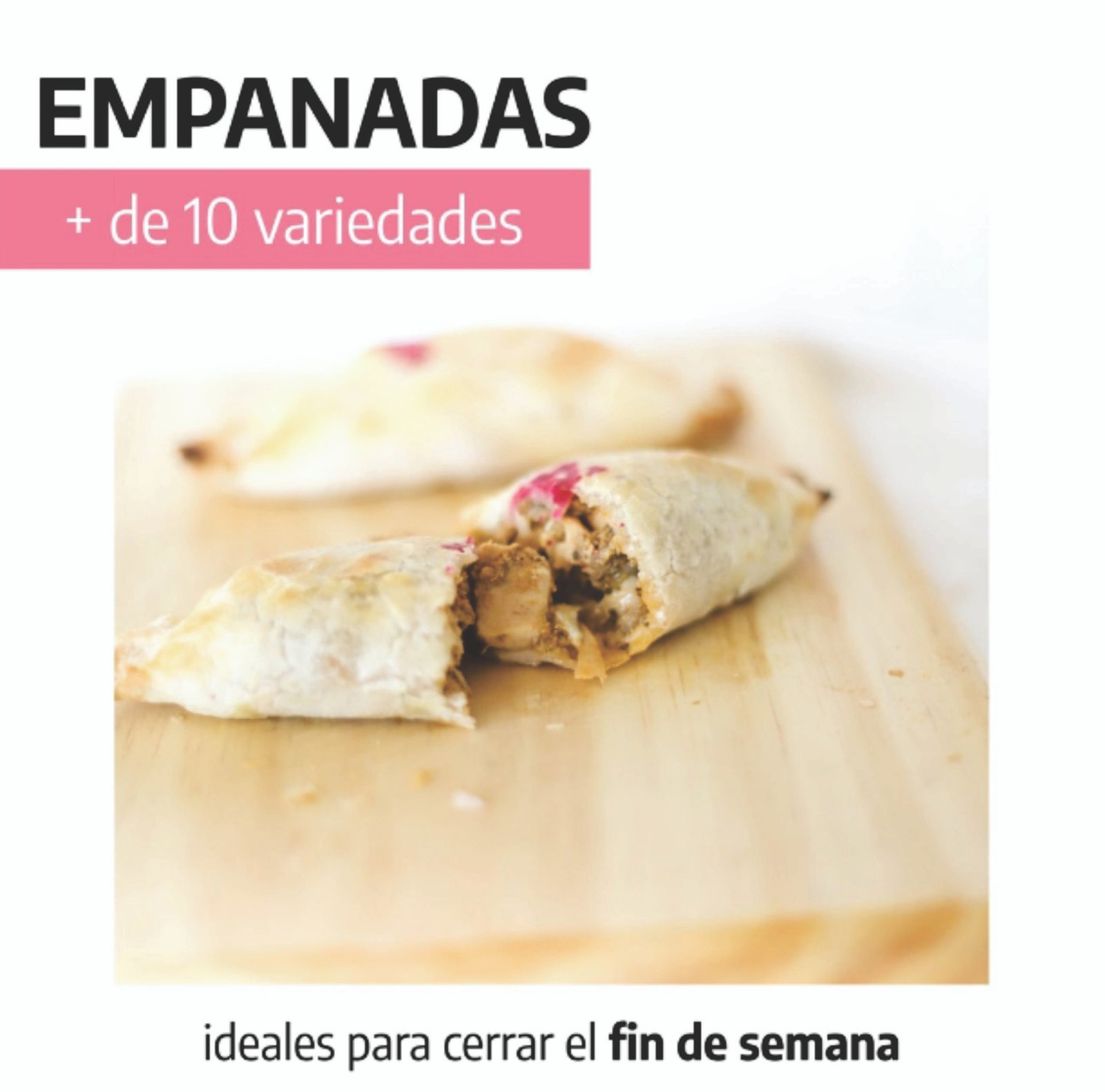 Empanadas, + de 10 variedades