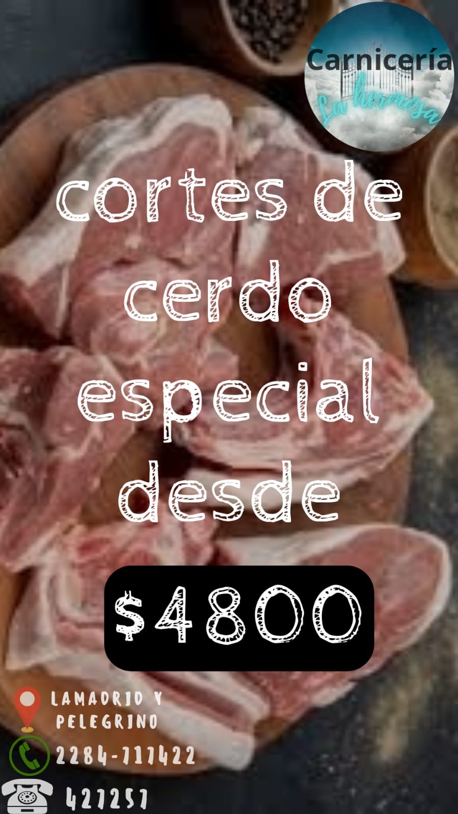 Cortes de cerdo especial